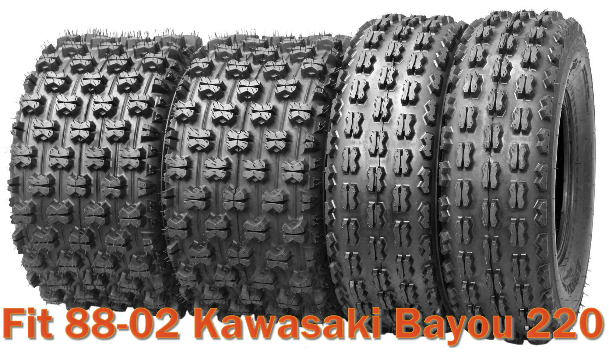 Set of 4 Sport Racing ATV tires 21x89 & 22x1010 for 8802 Kawasaki