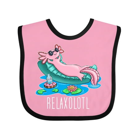 

Inktastic Relaxolotl- cute axolotl on summer vacation Boys or Girls Baby Bib
