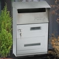 thumbnail image 4 of Outdoor Post Box Vintage Mail Box, Traditional Newspaper Letter Box Post Box with key of lock Wall Mounted Post Box to Keep Your and, 4 of 8