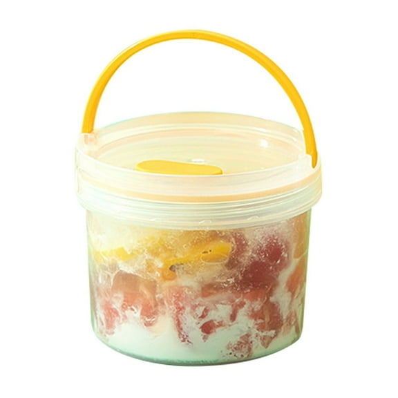 CanGonggg Leakproof Portable Food Storage Container With Handle Airtight Kitchen Pantry Organization For Dry Cereals Air Tight Containers for Smell Bread Container Airtight Container Home Freezer Meal