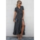 thumbnail image 3 of Vestido Maxi Envuelto Floral Negro para Mujer PRETTYGARDEN XXL, 3 of 8