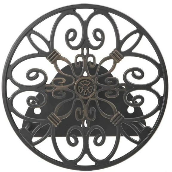 Liberty Garden 670 Decorative Wall Mounted Hose Butler, Bronze, 125' Capacity