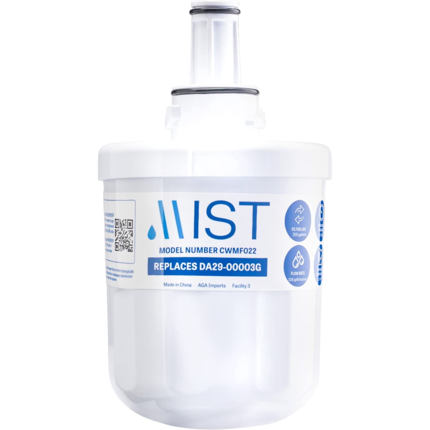 Mist DA29-00003G Refrigerator Water Filter Replacement for Samsung DA29-00003F, HAFCU1 NSF Certified