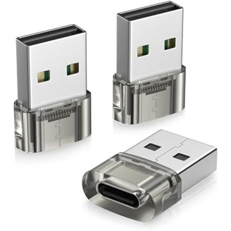 BEYEE USB C A USB (2 Paquetes) El Convertidor De Cargador Femenino A Masculino Tipo C Es Compatible Con El IPhone 15-12 Pro MAX Plus, IWatch Airpods