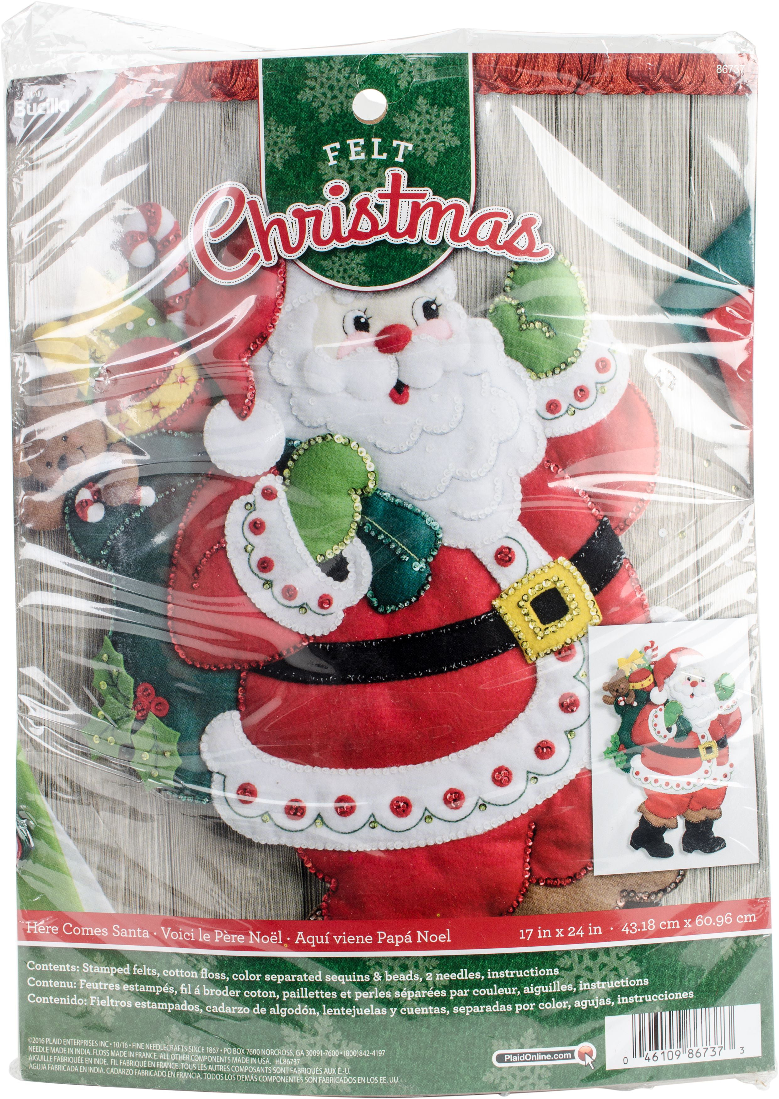Bucilla joyeuses fêtes ~ Feutre Noël Mural Kit #86684 Deer église