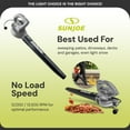 thumbnail image 5 of Sun Joe Electric All Purpose Leaf Blower, 6 Amp Motor, 155 MPH Air Speed, SBJ597E-GRY, 5 of 11