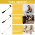 thumbnail image 4 of Baokaler Telescopic Metal Shoe Horn Long Handle, 2Pcs Adjustable Length Dressing Aid, Yellow, 14-34 inches, 4 of 8