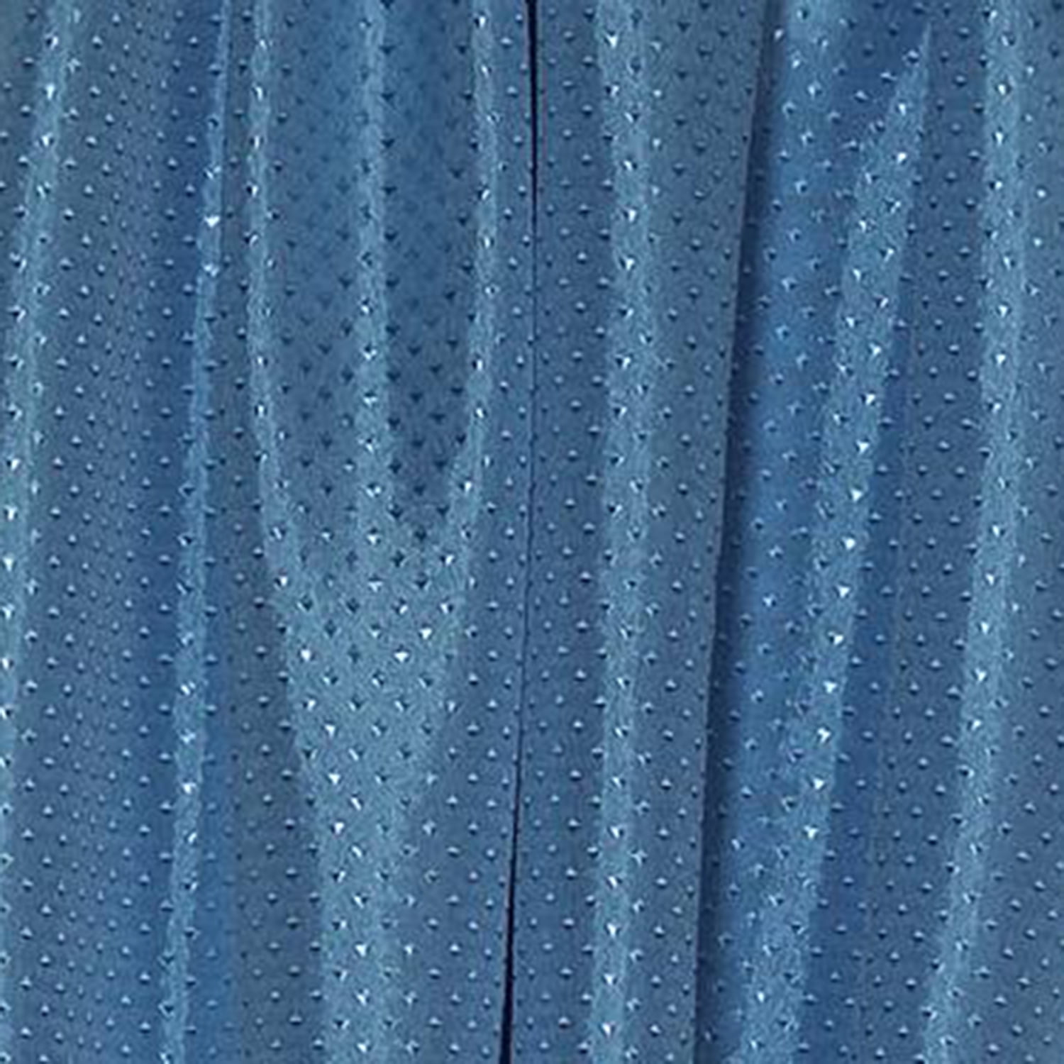 "Lauren" Diamond-Piqued, 100% Polyester Window Curtain in Light Blue