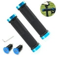 thumbnail image 5 of 1 Pair Bicycle Grips,Double Lock On Locking Bicycle Handlebar Grips Rubber Comfortable Bike Grips For Bicycle Mountain-Blue, 5 of 8