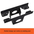 thumbnail image 4 of 2 Pack Heavy Duty Pergola Corner Brackets Extension 3-way T Brackets For 4 X 4 Post Bracket Pergola Gazebo Kit Banmo, 4 of 5