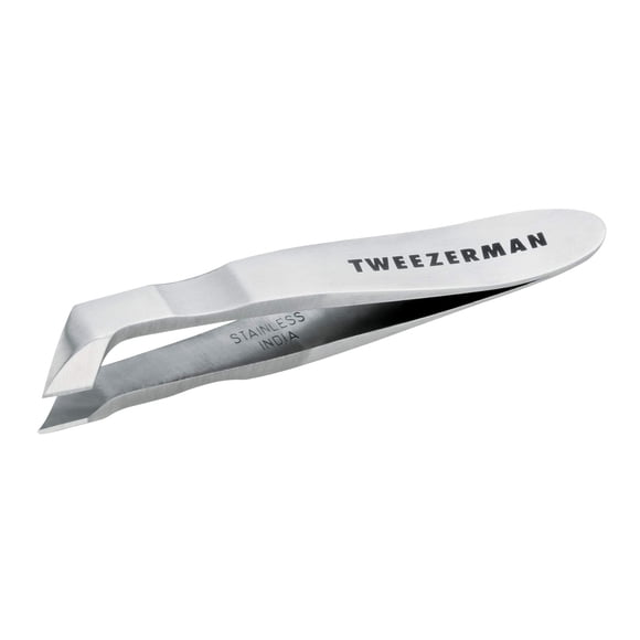 Hangnail Nipper Tweezerman Mini Squeeze Snip para hombre, color plateado