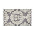 thumbnail image 4 of Better Trends 24" x 40" Bathroom Rugs 100% Cotton Soft Water Absorbent Non Slip Bath Mat Machine Washable Rug (Gray) Medallion Collection, 4 of 6