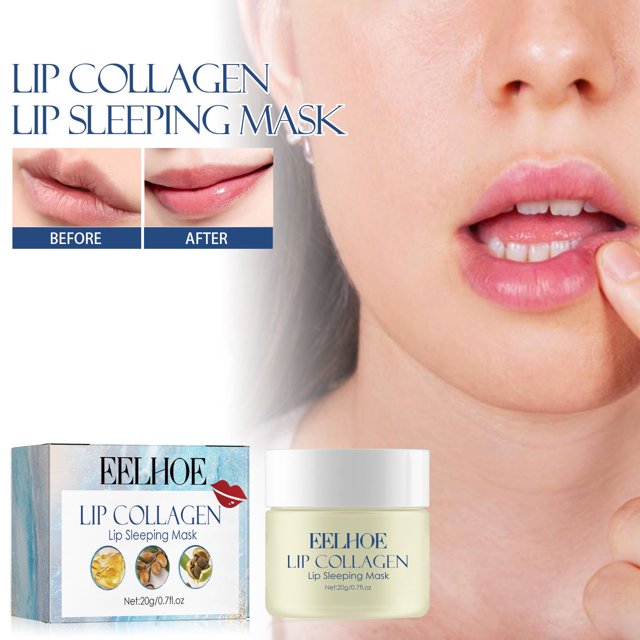 Ganfancp Lip Lip Sleeping Mask,Barra de Labios Hidratante, Reparadora E Hidratante, Evita El Agrietamiento de Los Labios Lipstick20G Rebajas Hoy Liquidación 1X Barra de Labios