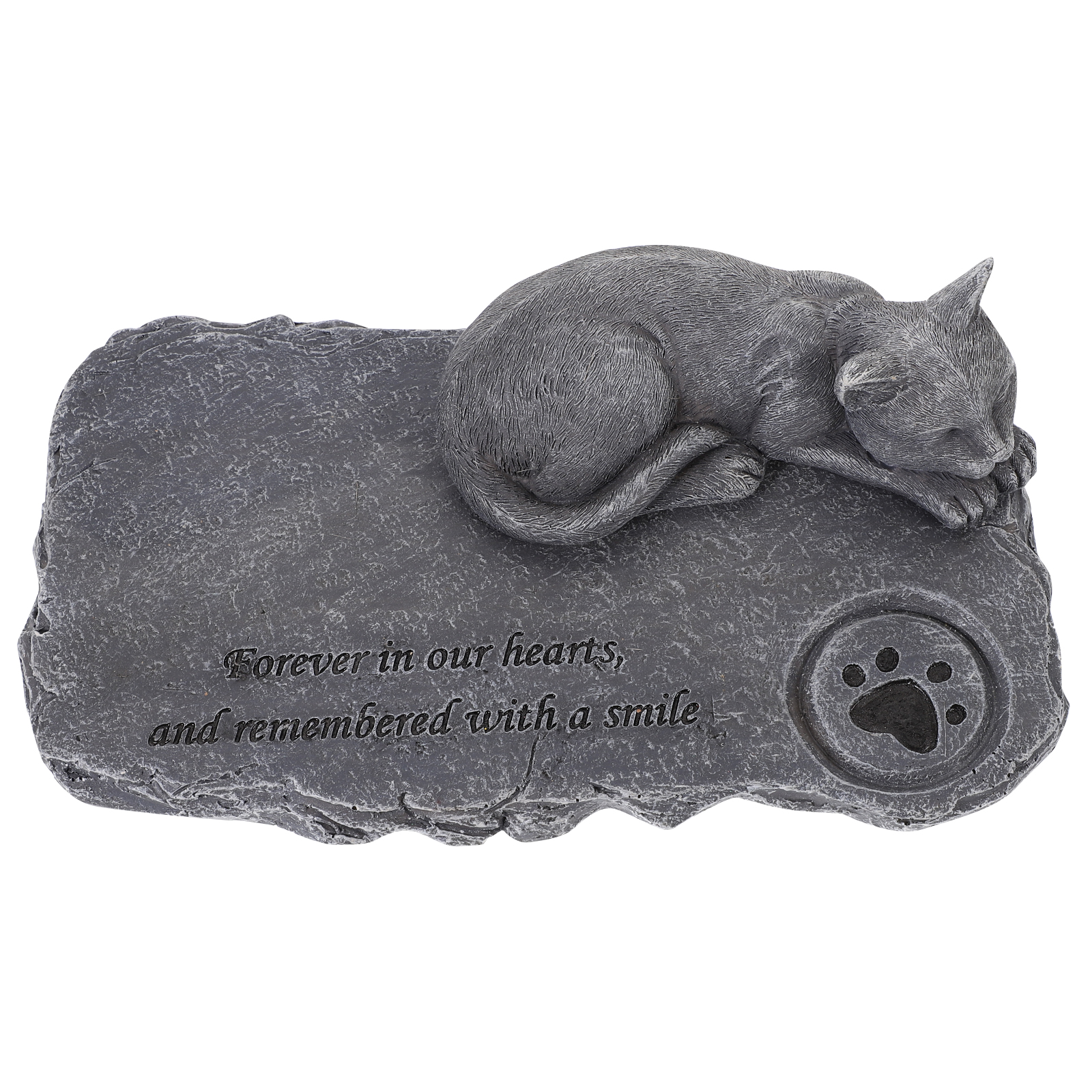 Hemoton Cat Memorial Headstone Cat Tribute Statue Cat Passing Away Gift Pet Memorial Stone
