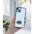 thumbnail image 5 of WIRESTER Shockproof Soft Rubber Cover Case for Apple iPhone 14 6.1" 2022, Boston Terrier Dog Lying Down Looking Up On Light Blue Background, 5 of 5