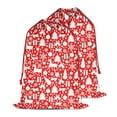 thumbnail image 2 of Christmas Bags Drawstring,Red Christmas Deer and Gift Pattern Large Xmas Christmas Gift Bags,Reusable for Xmas and New Year Party Favors and Supplies,27.6" X 19.7", 2 of 6