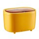 thumbnail image 2 of Cubo de Basura de Escritorio Macarena Soporte Ajustable para Teléfono Móvil Estilo con Tapa Amarillo, 2 of 8