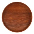 thumbnail image 2 of Bandeja para Servir Bandeja Redonda de Madera para Servir Plato de Madera Platos para Servidor de Comida y té Plato para Bebidas y Agua ANGGREK Otros, 2 of 8