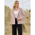 thumbnail image 2 of DARING DIVA Women's Double Breasted Blazer Business Suit Jacket M Pink, 2 of 6