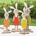 thumbnail image 3 of Cheers US 2Pcs/Set Easter Spring Bunny Wood Tabletop Decoration Happy Easter Tray Farmhouse Decor Cute Easter Wooden Craft Ornament for Home Store and Office Decor, 3 of 7