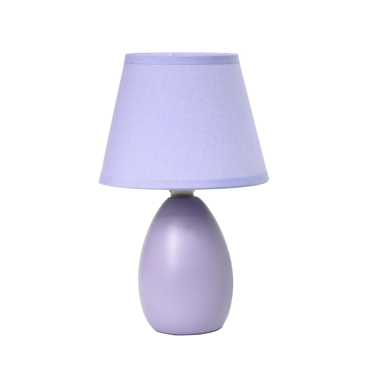 Simple Designs Mini Egg Oval Ceramic Table Lamp