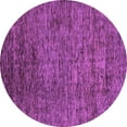 thumbnail image 1 of Ahgly Company Indoor Round Abstract Purple Modern Area Rugs, 6' Round, 1 of 4