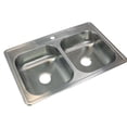 thumbnail image 2 of Transolid 33'' L x 22'' W Double Basin Drop-in Kitchen Sink, 2 of 6