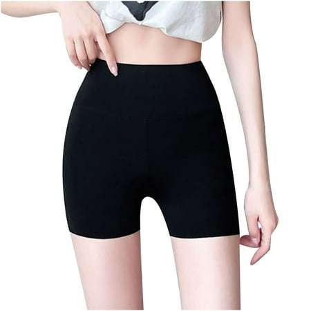 Deals of the Week Discount BVnarty Women s Skinny Spicy Girls Booty Shorts Seamless Safety Shorts Butt Lift Scrunch Compression Shorts Tummy Control Underwear Base Layer Shorts Black S