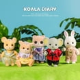thumbnail image 2 of Sylvanian Families Short Nose Kangaroo Family Calico Critters Hopper Kangaroo Family,  Collectible Doll Animal Figures Bunny Doll Decoration for Easter-Random clothing, 2 of 14