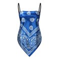 thumbnail image 5 of Fshinging Basic Cute Women Tank Top Big Bow Backless Boho Casual Print Bandeau Trendy Beach Vacation Clothes Blue L, 5 of 6