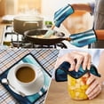 thumbnail image 4 of Blue and Grey Abstract Art Artwork Kitchen Oven Mitt and Pot Holder Sets 4 Pcs for Baking, Cooking and Grilling, Heat Resistant Up To 392 °F, 4 of 7