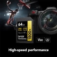 thumbnail image 3 of Lexar Gold Series Professional 1800x 64GB UHS-II U3 SDXC Memory Card, 3 of 6