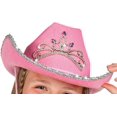 thumbnail image 4 of 38*30*13cm-Sombrero infantil Glimmer con tiara, diadema plateada, cordón para sombrero, Carnaval, Halloween, Fiesta temática,Rosado,Talla única JM, 4 of 4