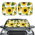 thumbnail image 2 of Balery Sunflowers Sun Shield 2 Pack For Car Front Windows Foldable Sun Visor Protector Blocks Max Uv Rays And Keeps Your Vehicle Cool For Most Sedans Suv Truck, 2 of 7