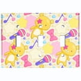 thumbnail image 2 of Metal Light Switch Wall Plate Outlet Cover (Yellow Teddy Bear Karaoke Hearts Music Bow - Triple Toggle), 2 of 2
