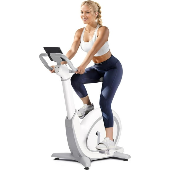 Exercise Bike, Advanced AI motion sensing technology, 36 Gear Resistance Value, Magnetic Drive Quiet Smooth, Multi-scenario Simulation Training