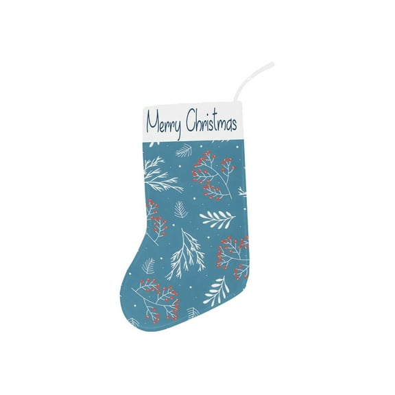 Christmas Stocking - Holiday Stockings - Blue Holly