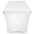 thumbnail image 3 of Lann's Linens 8' Fitted Spandex Tablecloth for 96" x 30" Rectangular Tables, White, 3 of 3