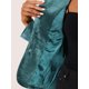 thumbnail image 5 of Chaqueta de terciopelo de oficina frontal con botón de solapa con muesca vintage para mujer Gris Azul Oscuro L, 5 of 6