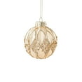 thumbnail image 2 of xihome Adorno navideño de plstico dorado de 8 cm para rbol de Navidad con asa adhesiva para colgar, ideal para decoraciones navideñas., 2 of 6
