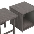 thumbnail image 3 of Wynston Ensemble de Table Cube et Carré en Osier/rotin 2 Pcs, 3 of 11
