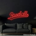thumbnail image 4 of Glowneon Baseball Neon Sign, Baseball Led Sign, Baseball Club Decor, Man Cave Decor, 4 of 5