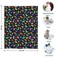 thumbnail image 4 of Colorful Cartoon Dinosaurs RainbowColors Pattern Blanket,Comfortable Soft Lamb Wool Throw Blanket,All Season,Warm Lightweight Blankets for Sofa Bed Couch Living Room Chair,30"x40", 4 of 4