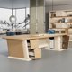 thumbnail image 4 of Executive Reception Desks Nail Modern Conference Tables Drafting Study Modern Walnut Mesa Para Computador Office Furniture My Lux Decor Round, 4 of 13