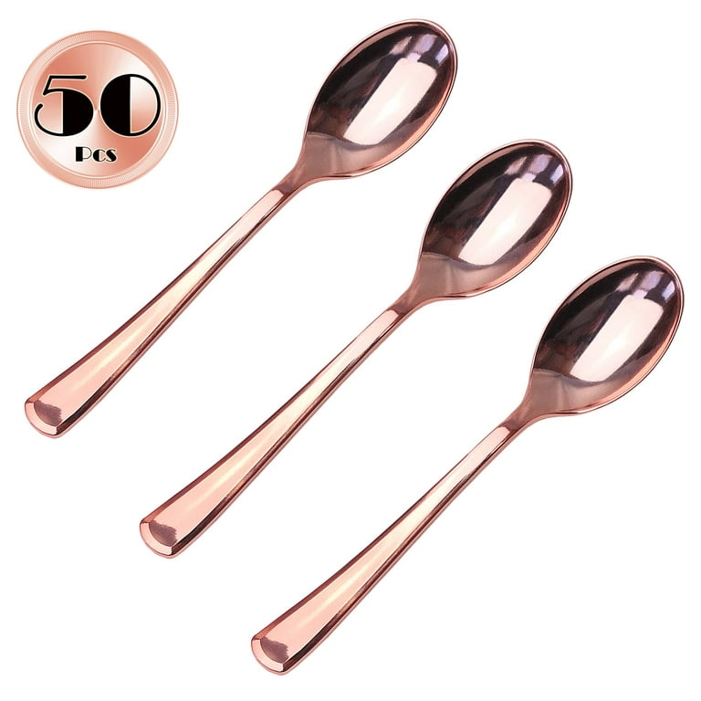 Rose gold store silverware bulk