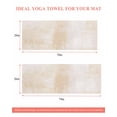 thumbnail image 6 of Beige Yoga Towel for Hot Yoga Non Slip, Retro Oil Painting Modern Abstract Art Aesthetics Yoga Mat Towel Absorbent Yoga Sweat Towels Microfiber Hot Yoga Blanket for Bikram Pilates 26"x70", 6 of 7
