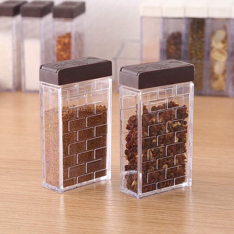 Spice Jars With Label, 24 Pcs Glass Spice Jars 4Oz Seasoning Organizer,  Empty Square Spice Containers Bottles - AliExpress