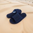 thumbnail image 1 of Zapatillas de dormitorio con correa ajustable, zapatos de casa con punta abierta, espuma viscoelástica, suaves para hombres, 1 of 8
