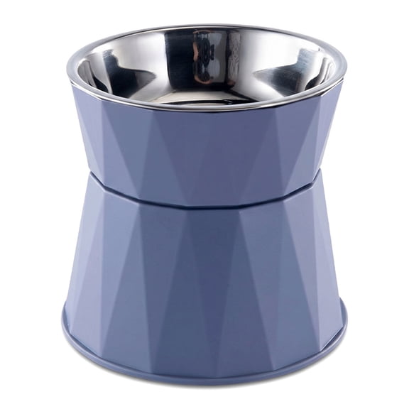 Elevated Dog Bowls & Cat Food Water Bowl – Detachable Raised Stand with Stainless Steel Bowl, Anti-Slip No-Spill Pet Feeder – 5.91in × 5.91in × 5.51in