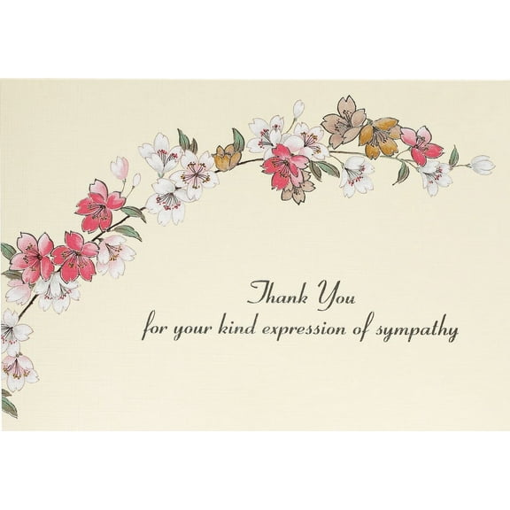 Sympathy Floral Thank You Notes (Stationery, Note Cards, Boxed Cards) (Other)